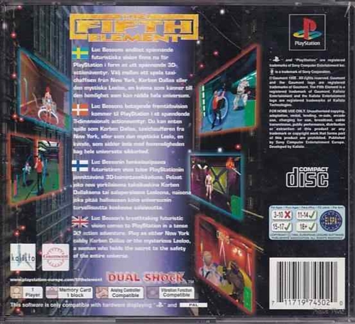 The Fifth Element - PS1 (B Grade) (Genbrug)